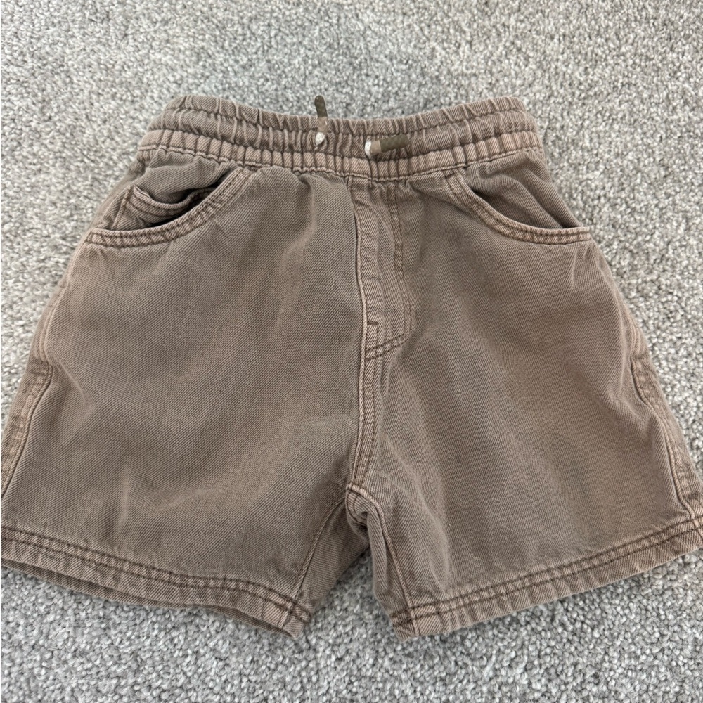 Boys washed brown Zara shorts